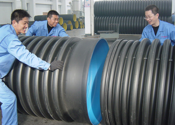 HDPE雙壁波紋管現場對接